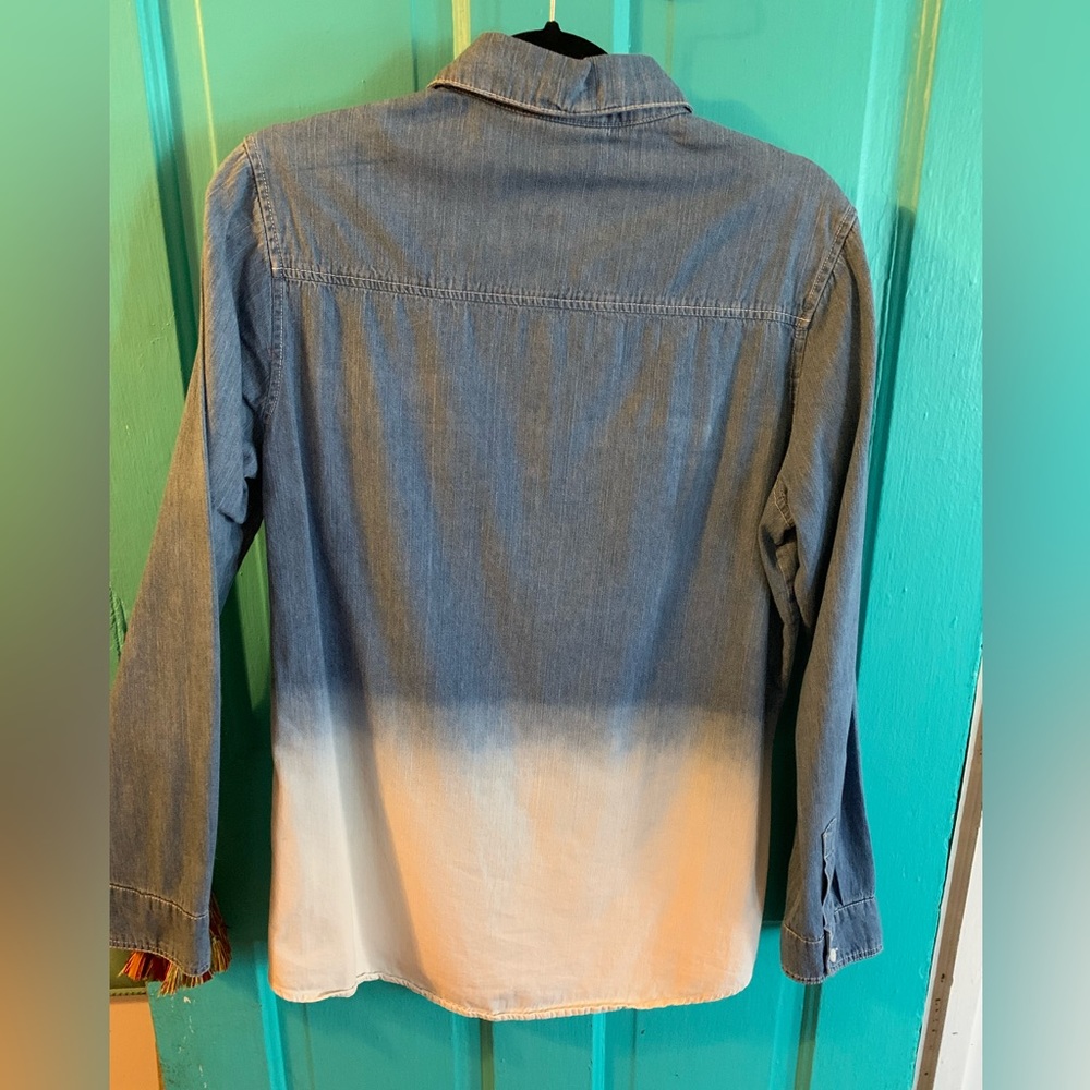 Denim Button-up Boho County Shirt - Picture 3 of 5